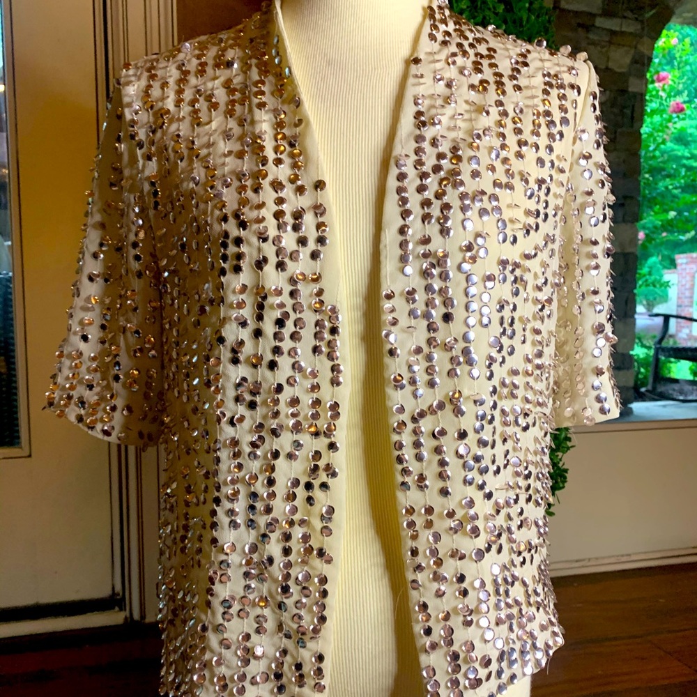 Cold Water Creek NWT beaded jacket